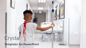  Presentation with african american patient - Theme enhanced with rear-view-of-african-american background and a light gray colored foreground