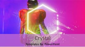  Presentation with football competition - PPT theme consisting of rear-view-of-american-football background and a lilac colored foreground