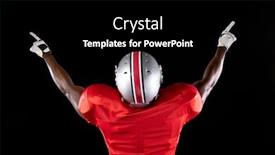  Presentation with team player - Slide deck with rear-view-of-an-african background and a black colored foreground