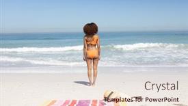  Presentation with race - Audience pleasing presentation theme consisting of rear-view-of-an-attractive backdrop and a lemonade colored foreground