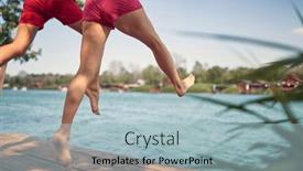  Presentation with togetherness - PPT layouts featuring rear-view-of-couple-holding background and a light blue colored foreground