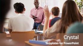  Presentation with worried female college student for health check up - Amazing theme having rear view of female college backdrop and a tawny brown colored foreground