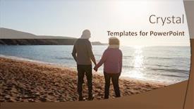  Presentation with vacation - Slides featuring rear-view-of-loving-retired background and a cream colored foreground