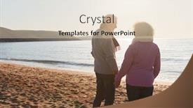  Presentation with vacation - Amazing slides having rear-view-of-loving-retired backdrop and a lemonade colored foreground