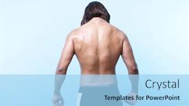  Presentation with masculine - Theme consisting of rear-view-of-masculine-man background and a light blue colored foreground