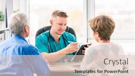  Presentation with cabinet - Presentation consisting of rear-view-of-mature-couple background and a lemonade colored foreground