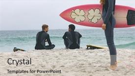  Presentation with rear view mirror - Colorful presentation design enhanced with rear view of multi ethnic backdrop and a soft green colored foreground