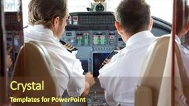  Presentation with cockpit - Cool new presentation theme with rear view of pilot backdrop and a tawny brown colored foreground