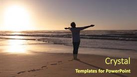  Presentation with african american - Presentation with rear-view-of-senior-african background and a tawny brown colored foreground