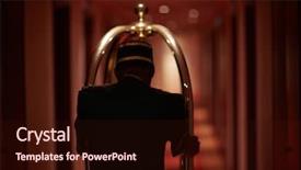  Presentation with servant - Cool new theme with rear view of servant moving backdrop and a wine colored foreground