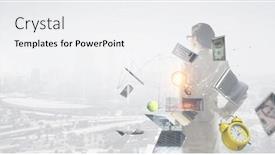  Presentation with new business ideas - Slides having rear-view-of-the-business background and a white colored foreground