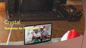  Presentation with lockdown - PPT layouts with rear-view-of-woman background and a tawny brown colored foreground