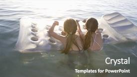  Presentation with mattress - Cool new PPT theme with days happy siblings twins - rear view of young twin backdrop and a dark gray colored foreground