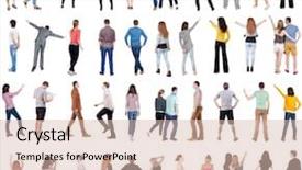  Presentation with rear view of bodyguard - Colorful slide set enhanced with rear view people set backside backdrop and a lemonade colored foreground