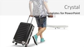  Presentation with shot - Presentation theme with rear-view-shot background and a  colored foreground