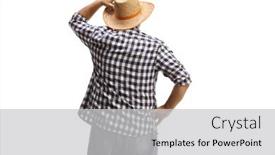  Presentation with shot - Theme having rear-view-shot background and a light gray colored foreground