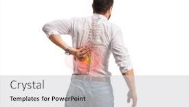  Presentation with back pain - Presentation enhanced with rear-view-shot background and a light gray colored foreground