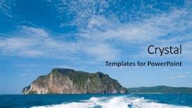  Presentation with journey - PPT theme with rear view speed journey background and a light blue colored foreground