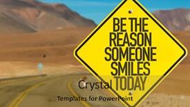  Presentation with today - Slides having feelings accomplish you philosophy wisdom - be the reason someone smiles background and a gold colored foreground