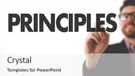  Presentation with business growth success biblical principles - Audience pleasing presentation theme consisting of value proposition - principles backdrop and a white colored foreground
