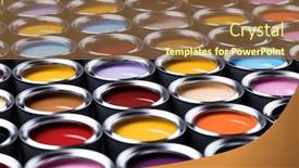  Presentation with metal - PPT layouts with reativity-concept-group-of-tin background and a coral colored foreground