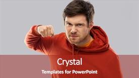  Presentation with aggressive people - Presentation theme with aggressive person - violence aggression and people concept background and a crimson colored foreground