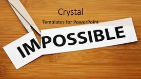  Presentation with possible - Cool new presentation design with reborn - impossible or possible backdrop and a gold colored foreground