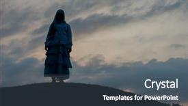  Presentation with free self care - Beautiful slide deck featuring reborn - silhoutte of happy guy enjoying backdrop and a ocean colored foreground