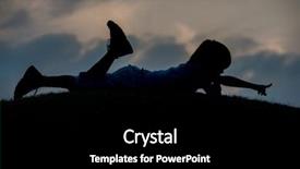  Presentation with self - PPT layouts enhanced with reborn - silhoutte of happy guy enjoying background and a black colored foreground