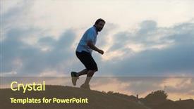  Presentation with free self care - Colorful theme enhanced with reborn - silhoutte of happy guy enjoying backdrop and a tawny brown colored foreground