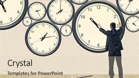  Presentation with rebuild - PPT theme with concept of time management rebuild background and a lemonade colored foreground