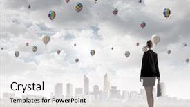  Presentation with disaster - PPT theme consisting of mature man working on his graphics tablet background and a lemonade colored foreground