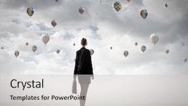  Presentation with disaster - Amazing PPT layouts having rebuilding disaster - rear view of businesswoman looking backdrop and a light gray colored foreground