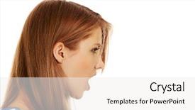  Presentation with young woman diagnosis of sti - Amazing slides having rebuke - angry young woman screaming backdrop and a white colored foreground