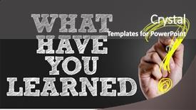  Presentation with writing - Presentation design consisting of recap - hand writing the text what background and a dark gray colored foreground