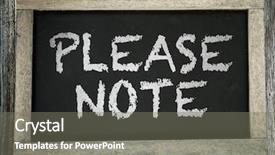  Presentation with note - PPT layouts consisting of recap - please note written on chalkboard background and a gray colored foreground