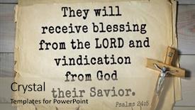  Presentation with bible psalms - Cool new slides with receive blessing from the lord backdrop and a mint green colored foreground