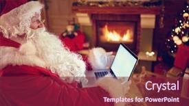  Presentation with children and communication - PPT layouts enhanced with receiving mail or wish list background and a violet colored foreground