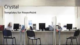  Presentation with information - Slides featuring reception information center background and a lemonade colored foreground