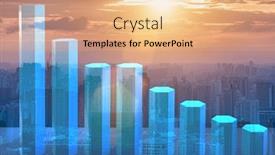  Presentation with crisis - Slide deck featuring recession-and-crisis-concept background and a coral colored foreground