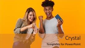  Presentation with mobile games - Slide deck having rechercher - photo of happy young loving background and a gold colored foreground