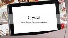  Presentation with desert oasis medical - Presentation design with recipe card - collage with various winter holidays background and a white colored foreground