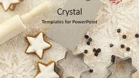  Presentation with baking - Colorful presentation design enhanced with recipe card - winter time baking creative background backdrop and a soft green colored foreground