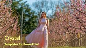  Presentation with teenage girl - Slide deck having recitation - beautiful young teenage brunette girl background and a tawny brown colored foreground