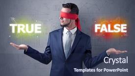  Presentation with red ribbon hiv - Slide deck featuring reckoner - businessman with red ribbon background and a  colored foreground