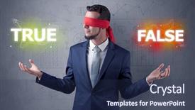  Presentation with red ribbon hiv - Amazing slide deck having reckoner - businessman with red ribbon backdrop and a  colored foreground