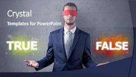  Presentation with red ribbon hiv - Audience pleasing presentation theme consisting of reckoner - businessman with red ribbon backdrop and a  colored foreground