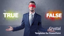  Presentation with red ribbon hiv - Presentation design with reckoner - businessman with red ribbon background and a navy blue colored foreground