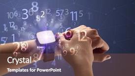  Presentation with female - Audience pleasing slides consisting of reckoner - close up female naked hand backdrop and a tawny brown colored foreground