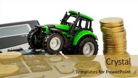  Presentation with agriculture fertilizer - PPT theme enhanced with reckoner - farmers in agriculture have background and a yellow colored foreground